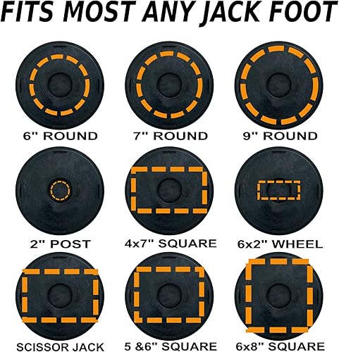 Miniatura 4 de Paquete de 4 soportes de bloque de remolque (fabricado en Estados Unidos más fuerte en el mercado) probado con almohadillas estabilizadoras de