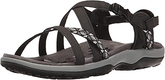 SkechersWomen's Reggae Slim-Vacay Flat Sandal, Black, 8 M US