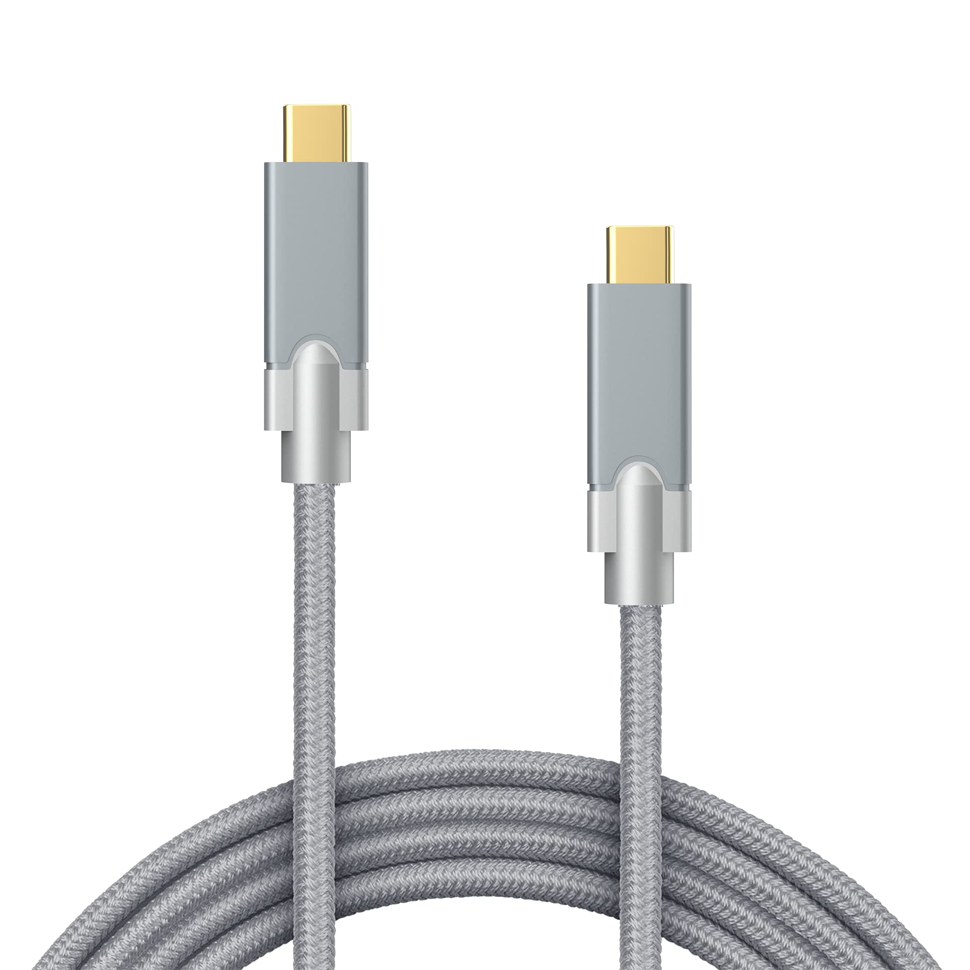 BANDRIDGE U SERIES 3.1A USB Type C To Type C Nylon Braided Cable with Fast Charging | Compatible with Smartphones, iPad & Macbook | (1M)-GREY (B097F187B6) Amazon Price History, Amazon Price Tracker