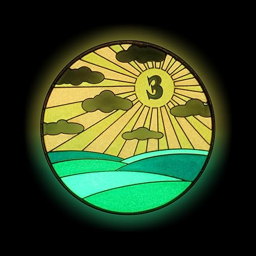 Vista 35 de Chip de sobriedad de 1 año Sunlight of The Spirit AA Coin Recovery Gift Afirmation Token Medallón chapado en oro que brilla en la oscuridad