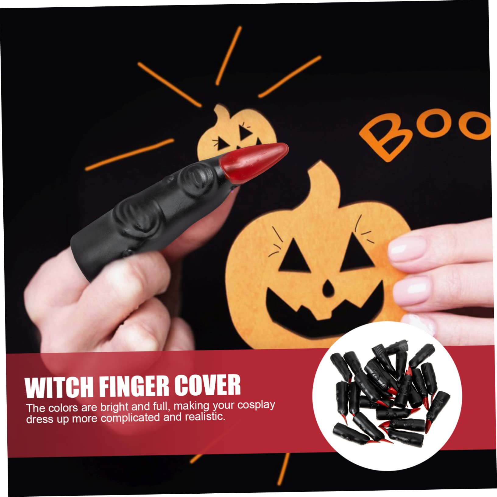 Amazon.co.jp: GATHINESS 120個 人工の指 人工の吸血鬼の指 ゴシック爪