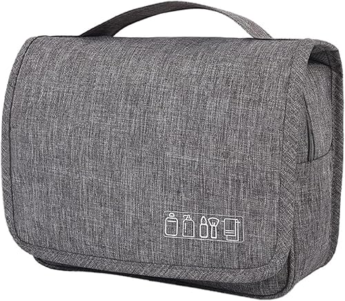Neceser para mujer, bolsa de aseo colgante grande para cosméticos, bolsa organizadora de viaje con gancho resistente para hombres y mujeres, bolsa