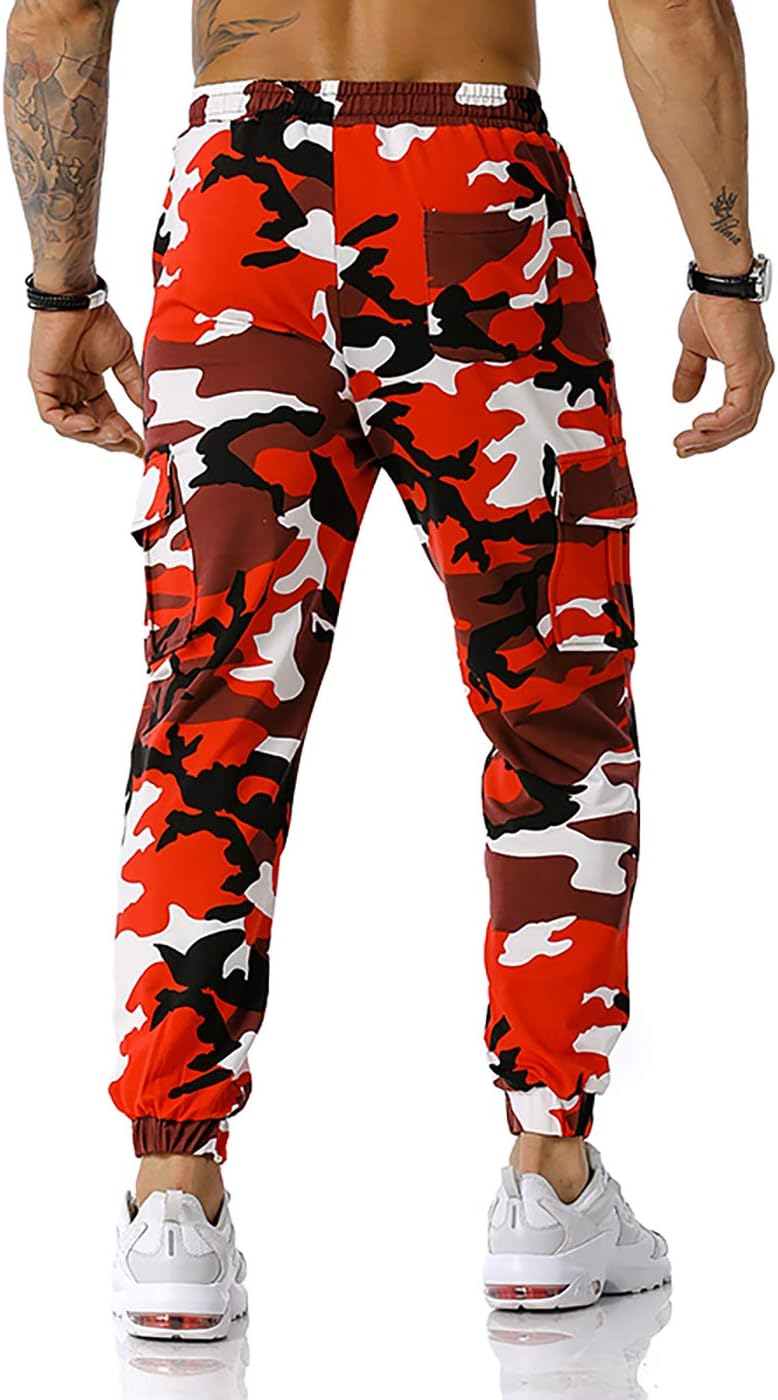 GRAJTCIN Casual Camo Joggers Sweatpants for Men Lightweight Hiking Outdoor Sweatpants Streetwear Pants for Men - Image 5