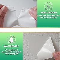 Vista 5 de Película de sellado blanca para clima, sello de CA para ventana, cinta de sellado de aire acondicionado, sin residuos, impermeable, autoadhesiva