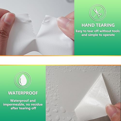 Miniatura 5 de Película de sellado blanca para clima, sello de CA para ventana, cinta de sellado de aire acondicionado, sin residuos, impermeable, autoadhesiva