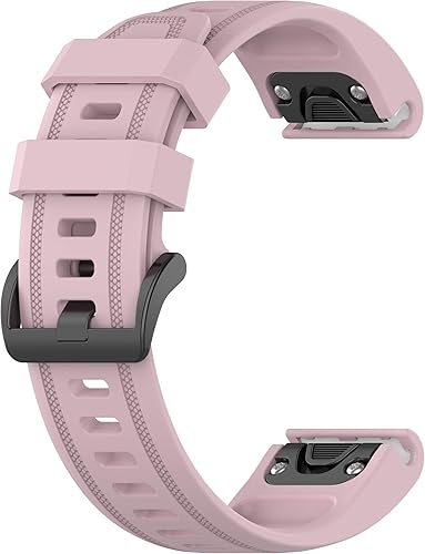 Vista 5 de Correas de reloj Garmin Fenix 6S Pro para mujeres y hombres, Fenix 5S Plus Band de 0.787 pulgadas (0.787 in), correas de repuesto de silicona