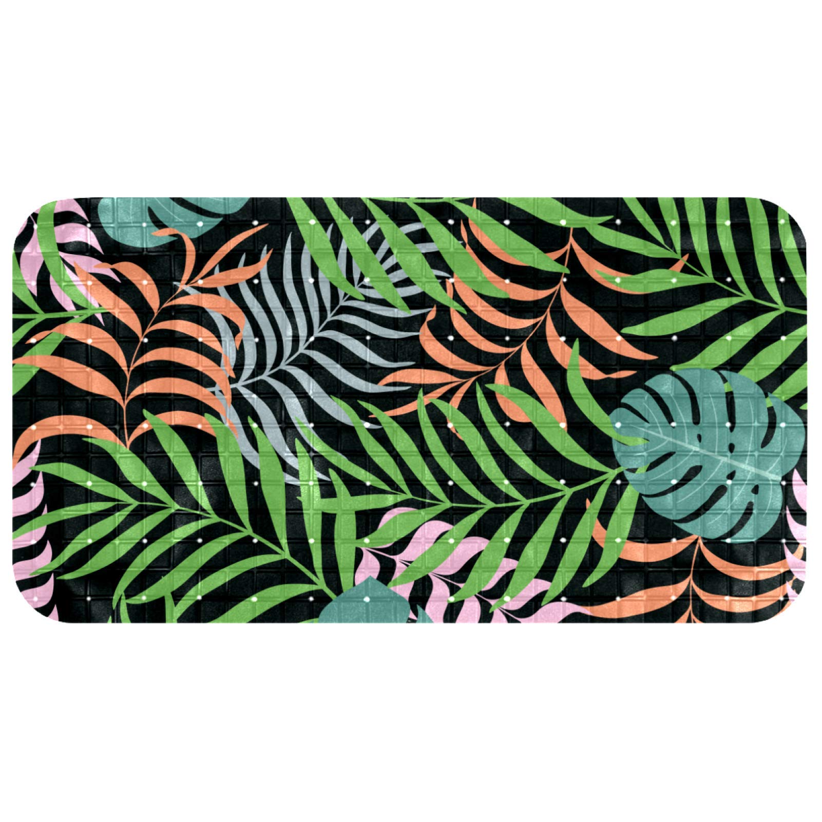 Tapis de bain ovale antidérapant pour sol carrelé douche 37,3 x 68,3 cm