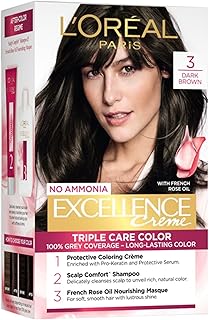 Excellence Creme Hair Color, 3 Dark Brown, 72ml+100g