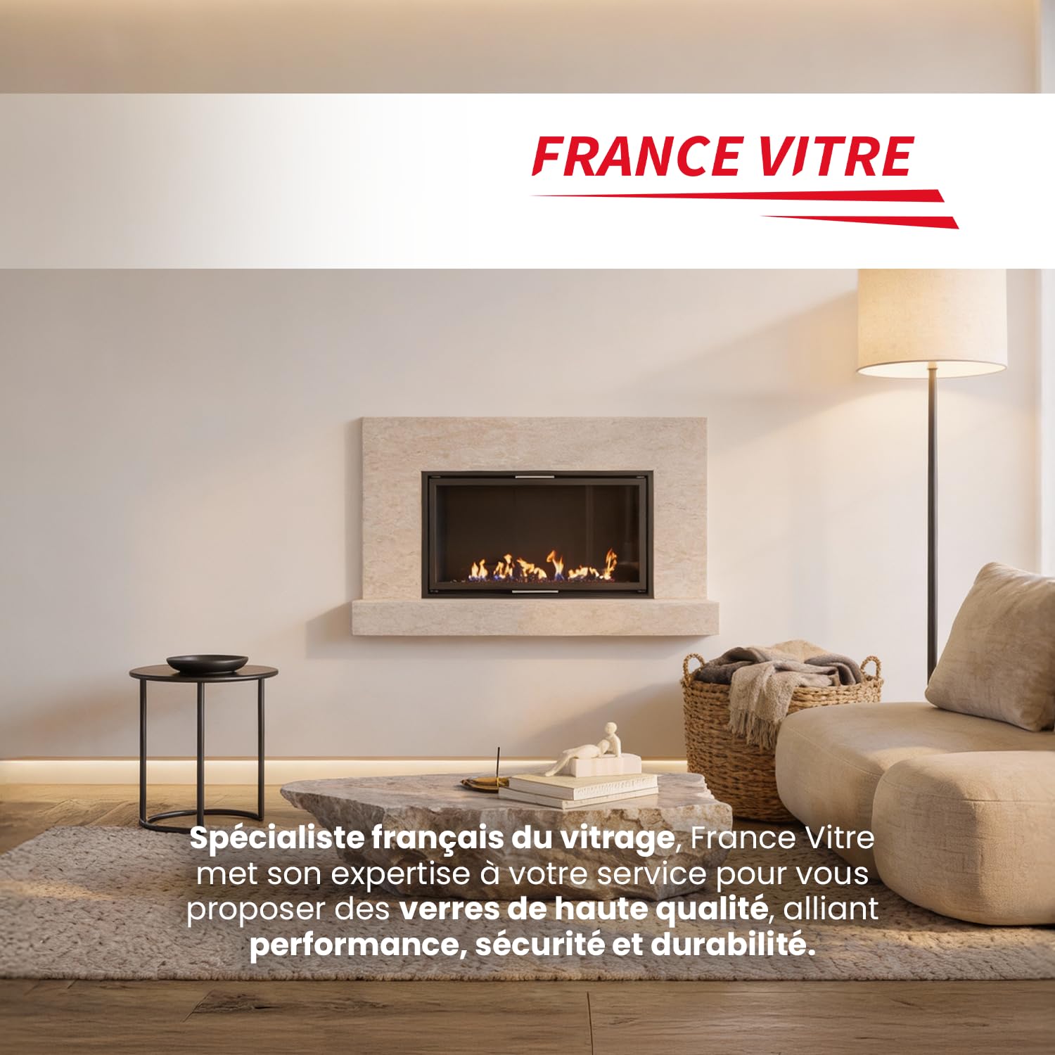 325 x 385 x 4 mm - Vitre d’Insert pour cheminée et poêle à Bois - Verre de Rechange Haute température France Vitre - jusqu'à 800°C - 385x325 mm
