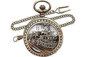 Reloj de bolsillo para hombre de bronce vintage: un accesorio atemporal para el caballero moderno.