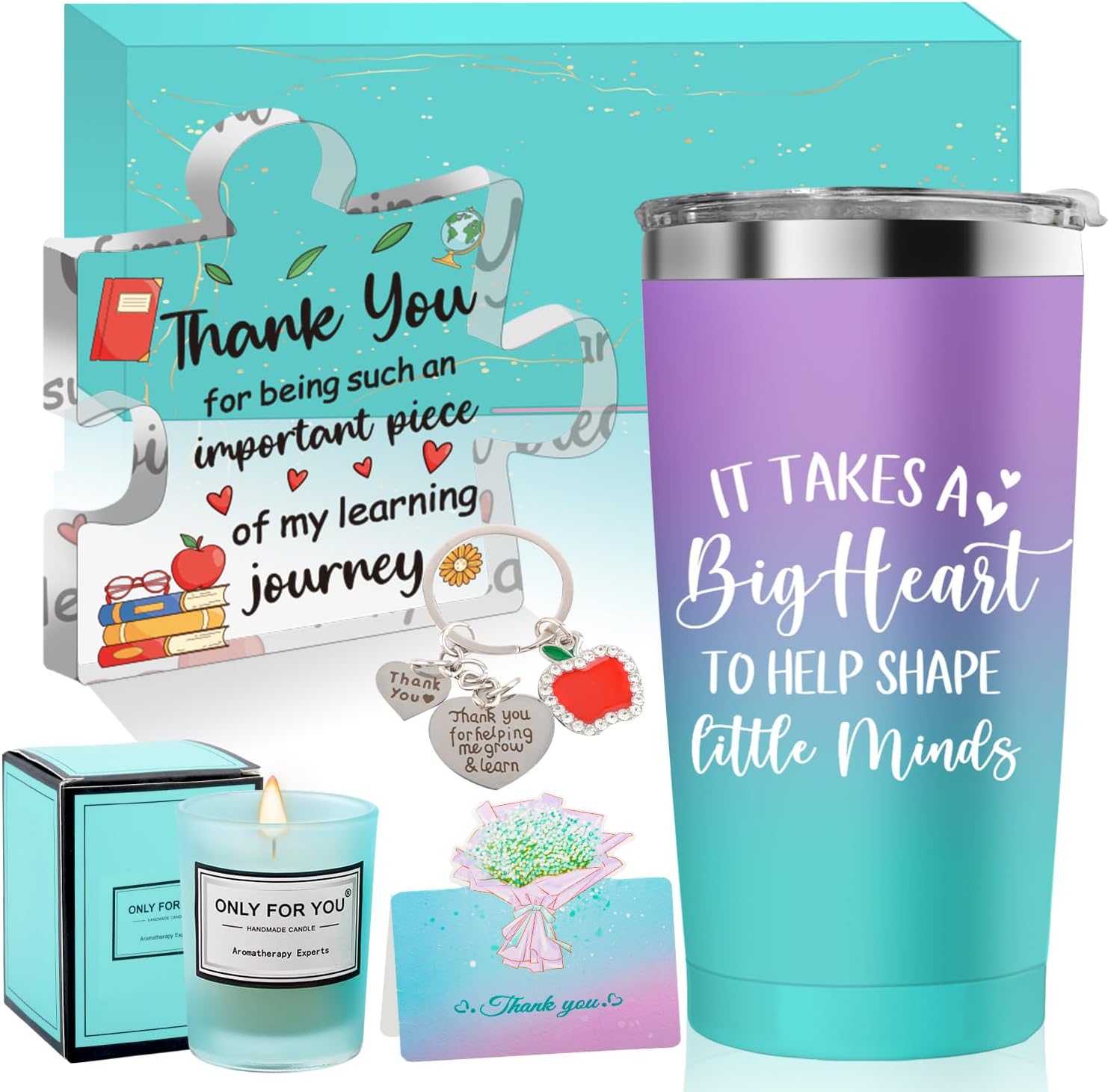 Valentines Day Gifts for Teachers, Teacher Appreciation Gifts for Women, Best Teacher Tumbler, Acrylic Plaque, Back to School Birthday Retirement 2026 Graduation Thank You for Teachers from Student