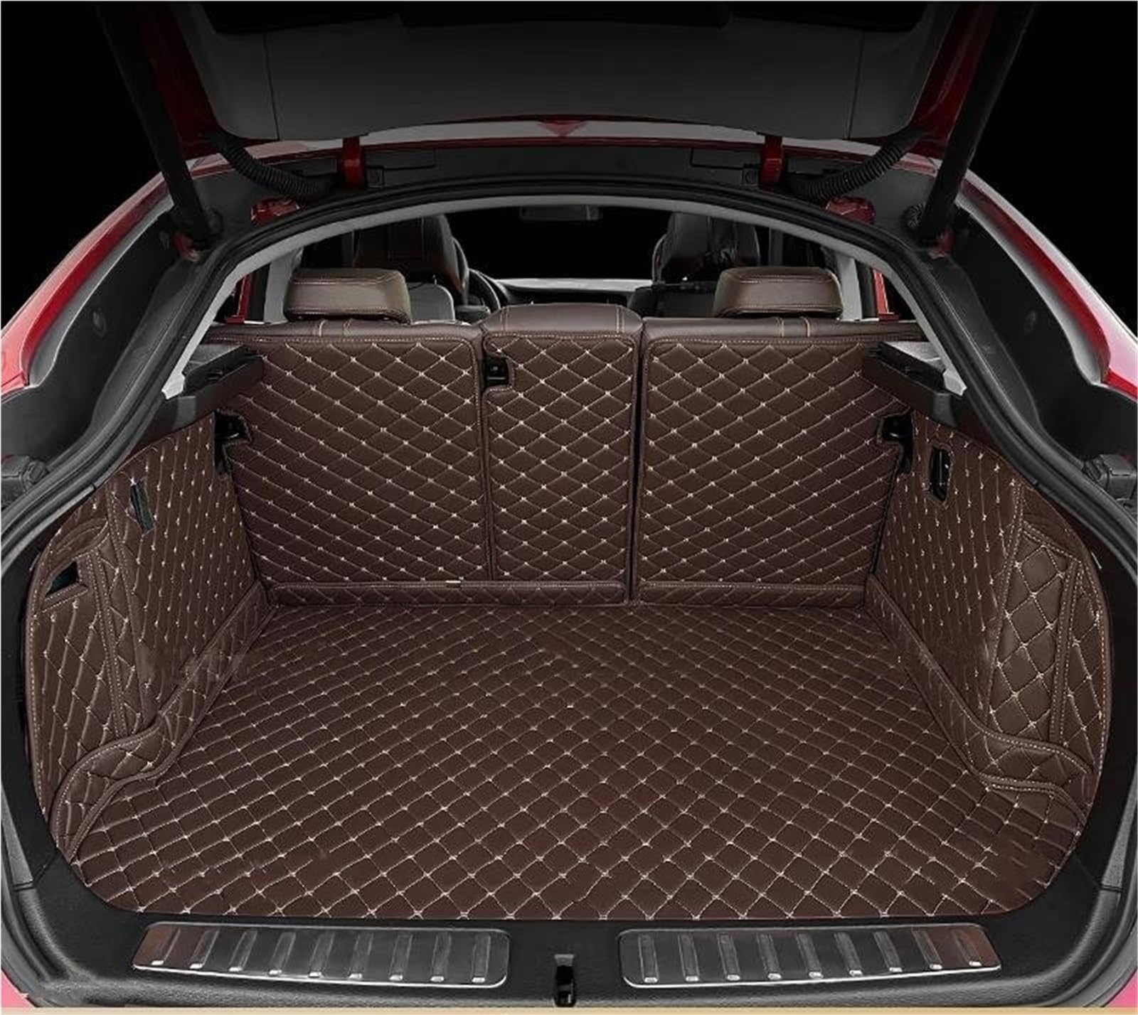 Funfob Coffee Car Boot Liners For Volvo For Xc40 2020-2025 Auto Full Coverage Trunk Mat Cargo Liner Interior Accessories Boot Liner(Coffee)