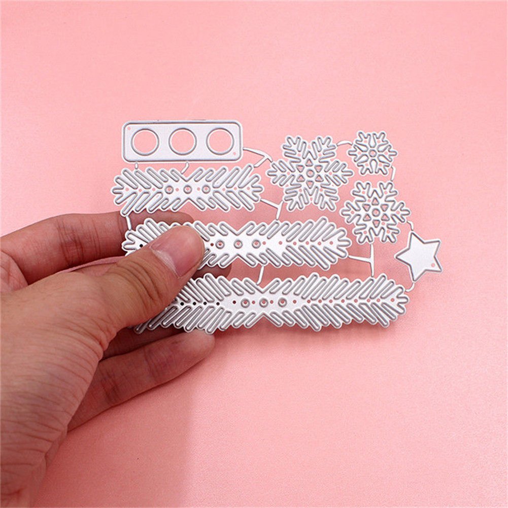 Gemini_mall Stencil Natalizio – Albero Di Natale – Acciaio – 11,5x7,5 Cm - 3