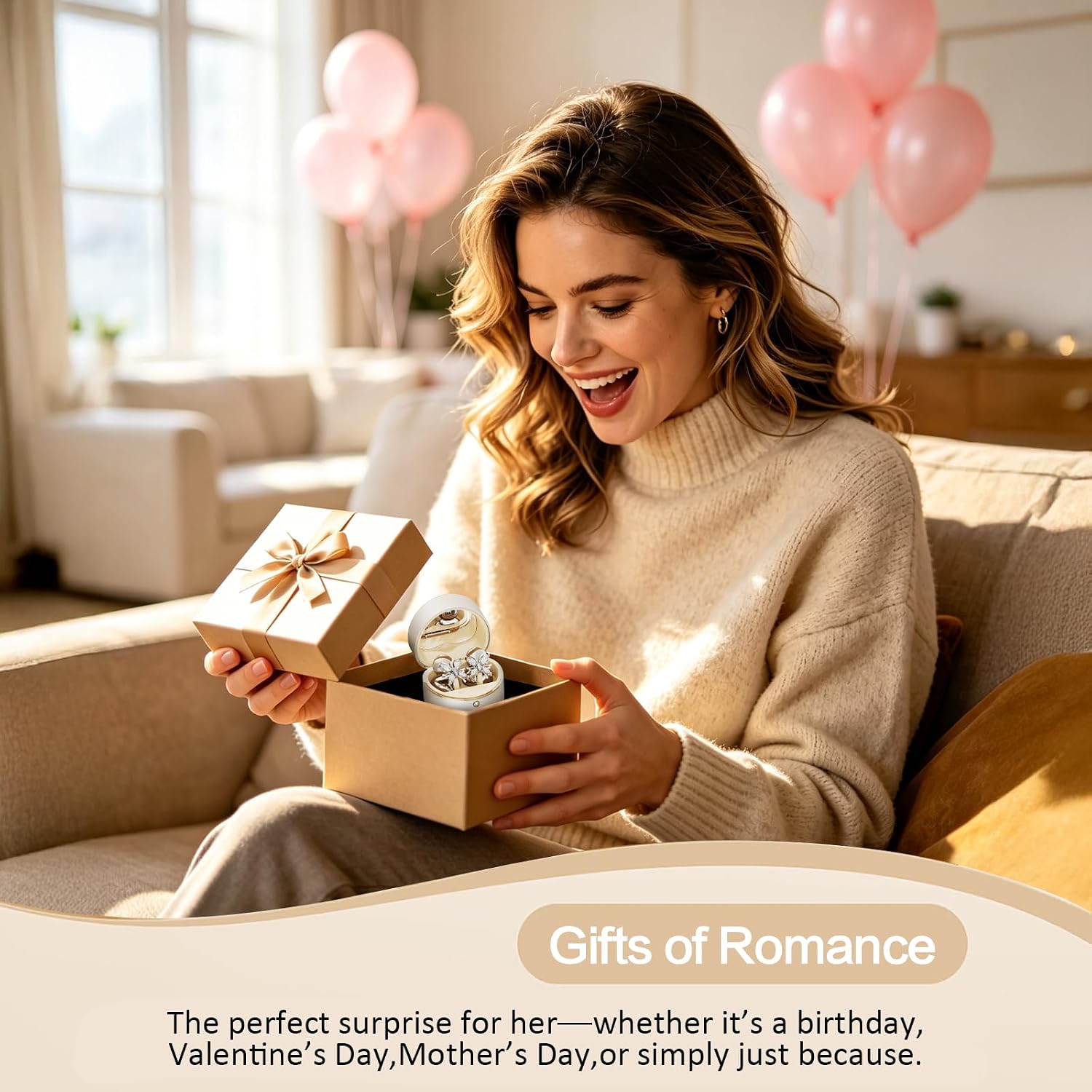 2026 Great Gift Clip On Earbuds with Heart Design & Detachable Butterfly Earrings,Bluetooth 6.0 Wireless Headphones for Women, IPX6 Waterproof,40H Playtime,Comfortable for Small Ears & Glasses
