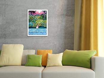 Amazon.com: Fly Hawaiian Air - Hawaii Women on the Beach