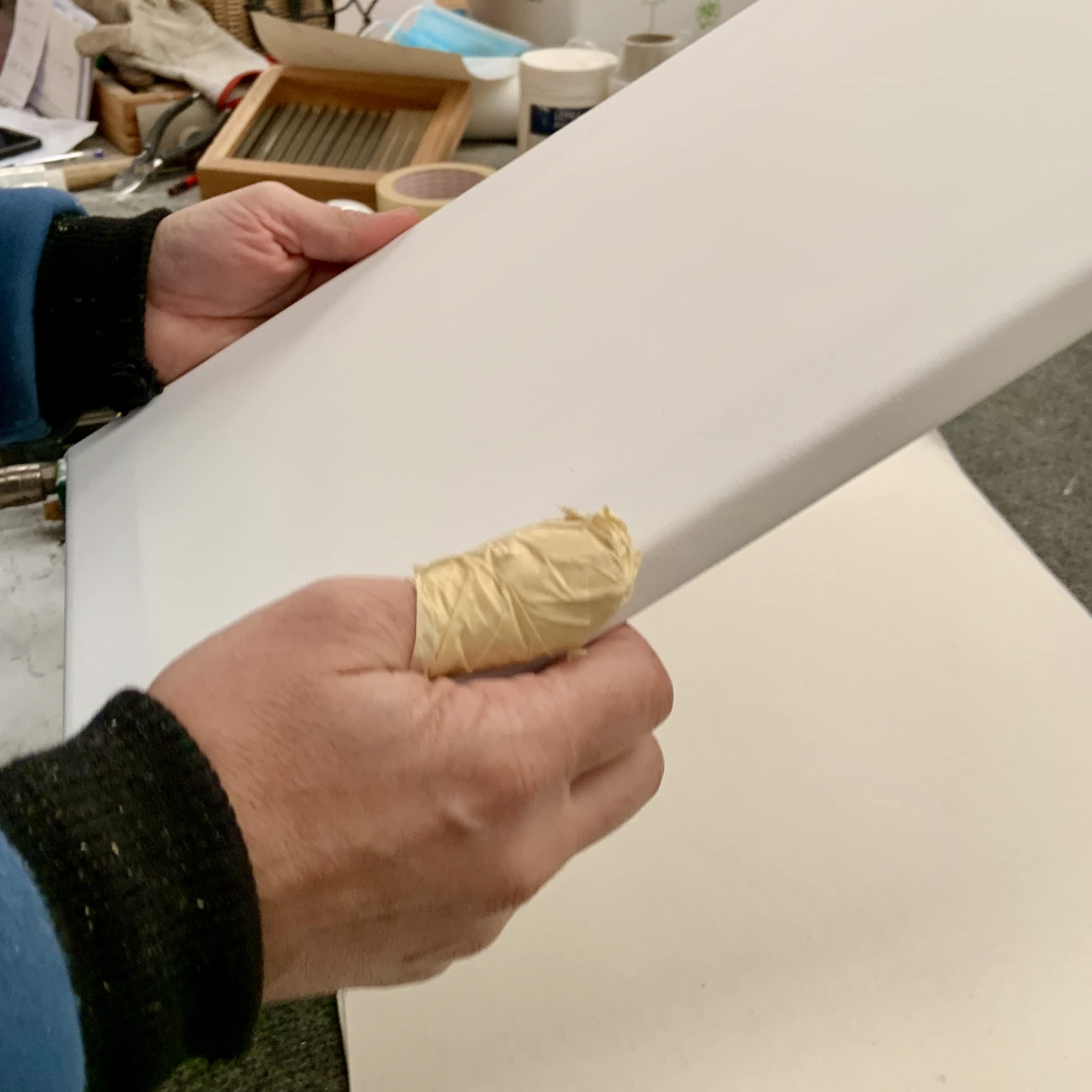Lienzo en rollo - para pintar- 10 metros - varios anchos - Serie BONUM- Ala prima- Distrito Arte (50 cm de ancho)