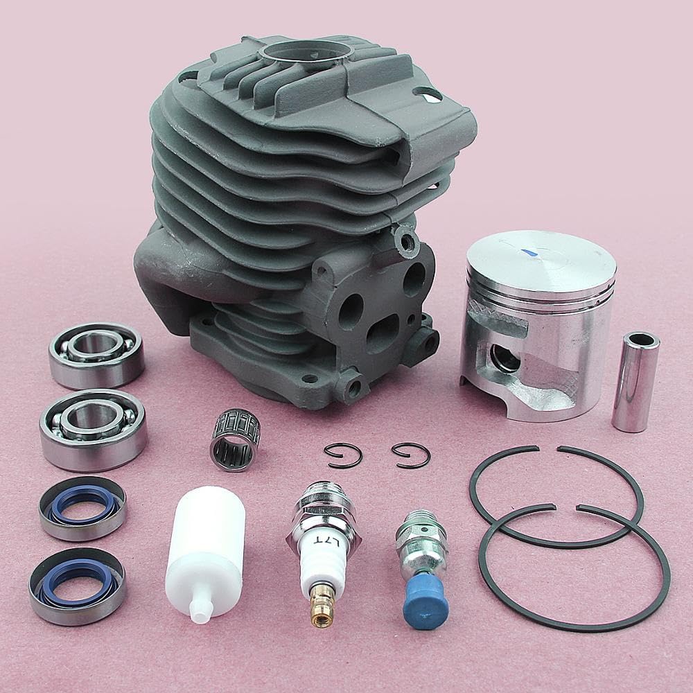 Kit cuscinetto a sfere scanalato con pistone cilindro da 51 mm for sega a catena, for parti del motore del motore della sega for calcestruzzo Husqvarna K750 K760 Kit cilindro motosega