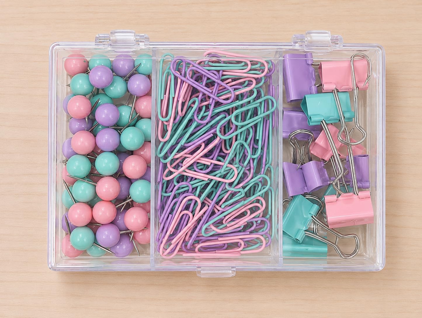 Clips de papel y chinchetas AccuPrints para clasificar apuntes A6P0 8