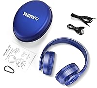 Vista 6 de Tuinyo - Audífonos inalámbricos Bluetooth, auriculares estéreo de diadema 40 horas de tiempo de reproducción inalámbrica con graves profundos