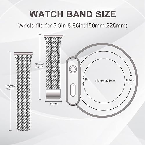 Miniatura 3 de ORIbox Correas de reloj de 0.866 pulgadas compatibles con correas de reloj, Samsung Galaxy Watch de 1.811 pulgadas, correas para Samsung Galaxy
