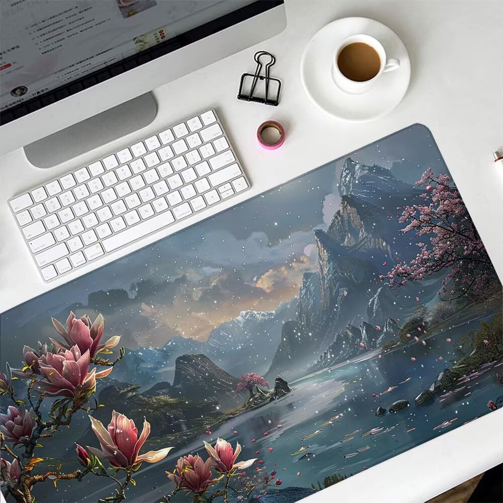Alfombrilla Ratón XXL 1000x500x3mm Mouse Pad Flor H-3OFNB