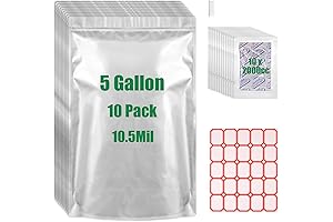 5 Gallon Mylar Bags for Food Storage