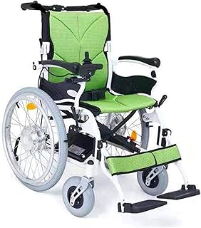 Sillas de ruedas eléctricas para adultos Ligera Energía Eléctrica silla de ruedas Scooter, Aviación viaje seguro motorizado Silla de ruedas eléctrica ayuda a la movilidad, Verde Para los ancianos y di