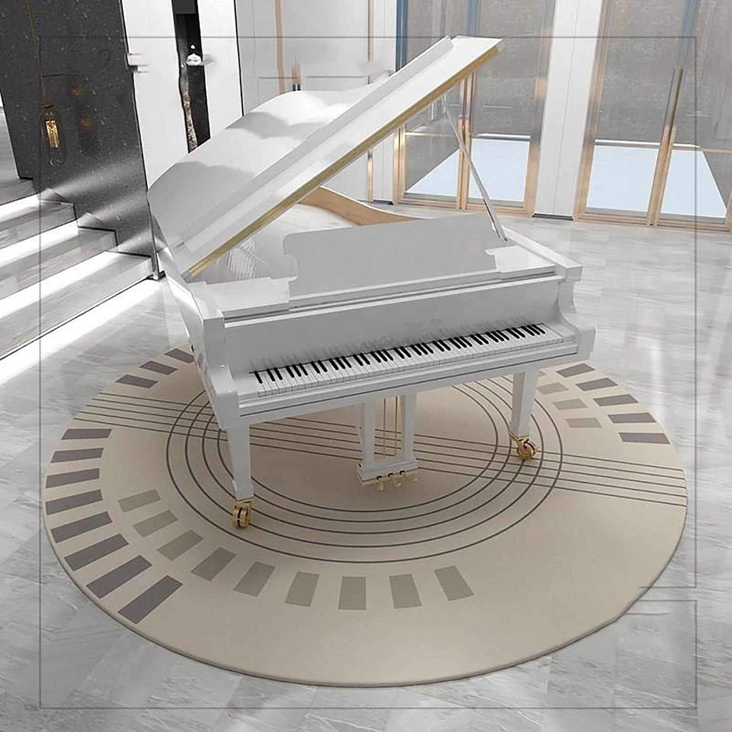 RcIdos Drum Carpet Non Slip Soundproof Rug for Piano Carpet Rug Pad Upright Piano Carpet Protector-100/120/160cm Piano Blanket Home Mat (Color : C, Size : 160cm)