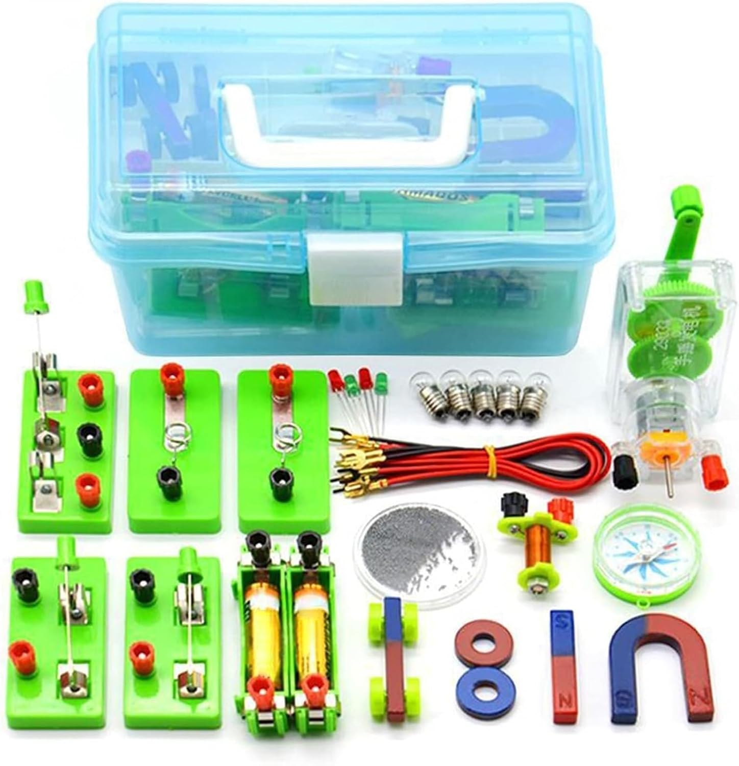 Physics Electricityelectromagnetism Experiment Kit Complete Lab Equipment Box for Science Classrooms