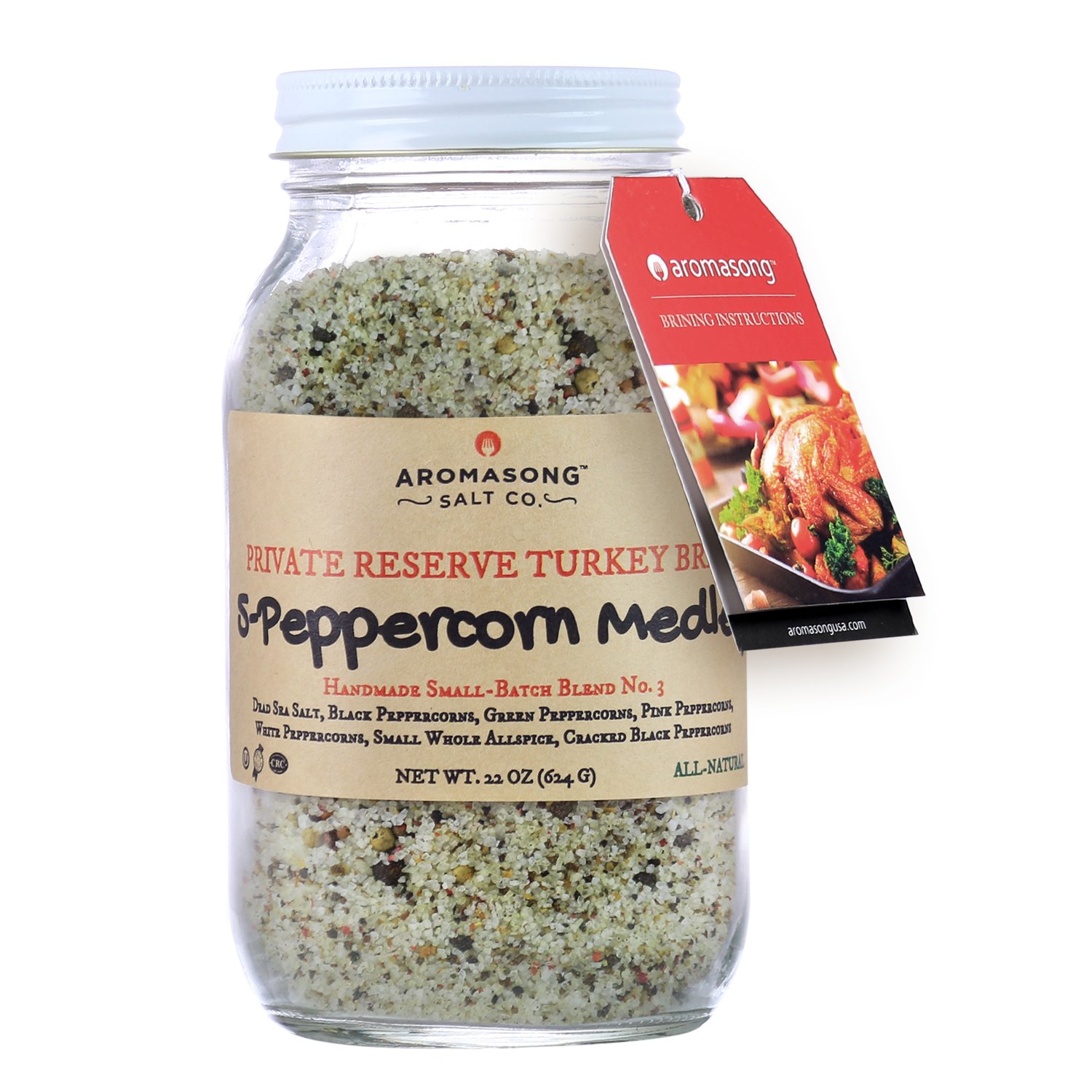 AROMASONG Gourmet AllNatural Flavored Turkey Brine, Made with DEAD SEA SALT