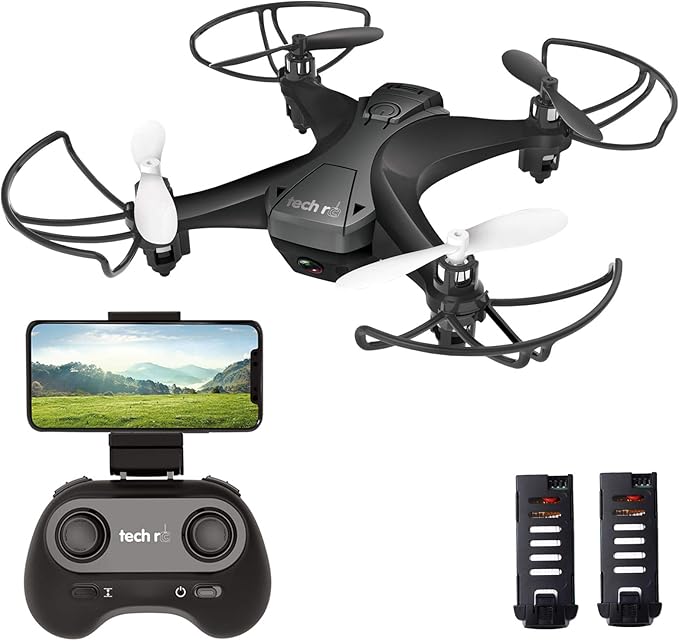 Amazon Co Jp Tech Rc ドローン カメラ付き 小型 ミニドローン こども向け バッテリー2個 飛行時間20分 Wifiリアタイム 高度維持 ヘッドレスモード 宙返りモード 3段階スピード調節 プレゼント 国内認証済み Tr008w 家電 カメラ