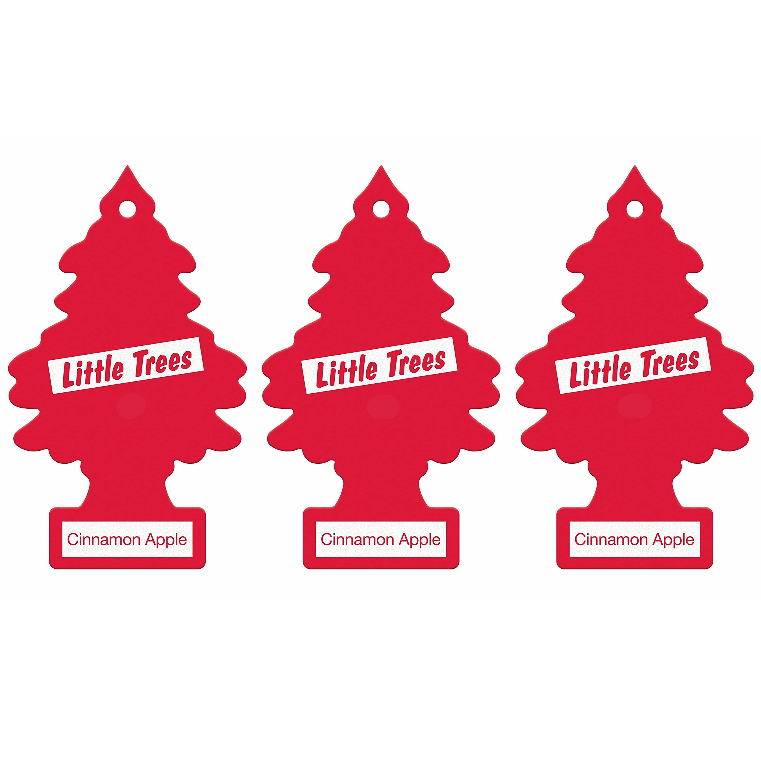 Little Trees Air Freshener Tree LTZ083 Cinnamon Apple Fragrance For Car Home Boat Caravan - Triple Pack
