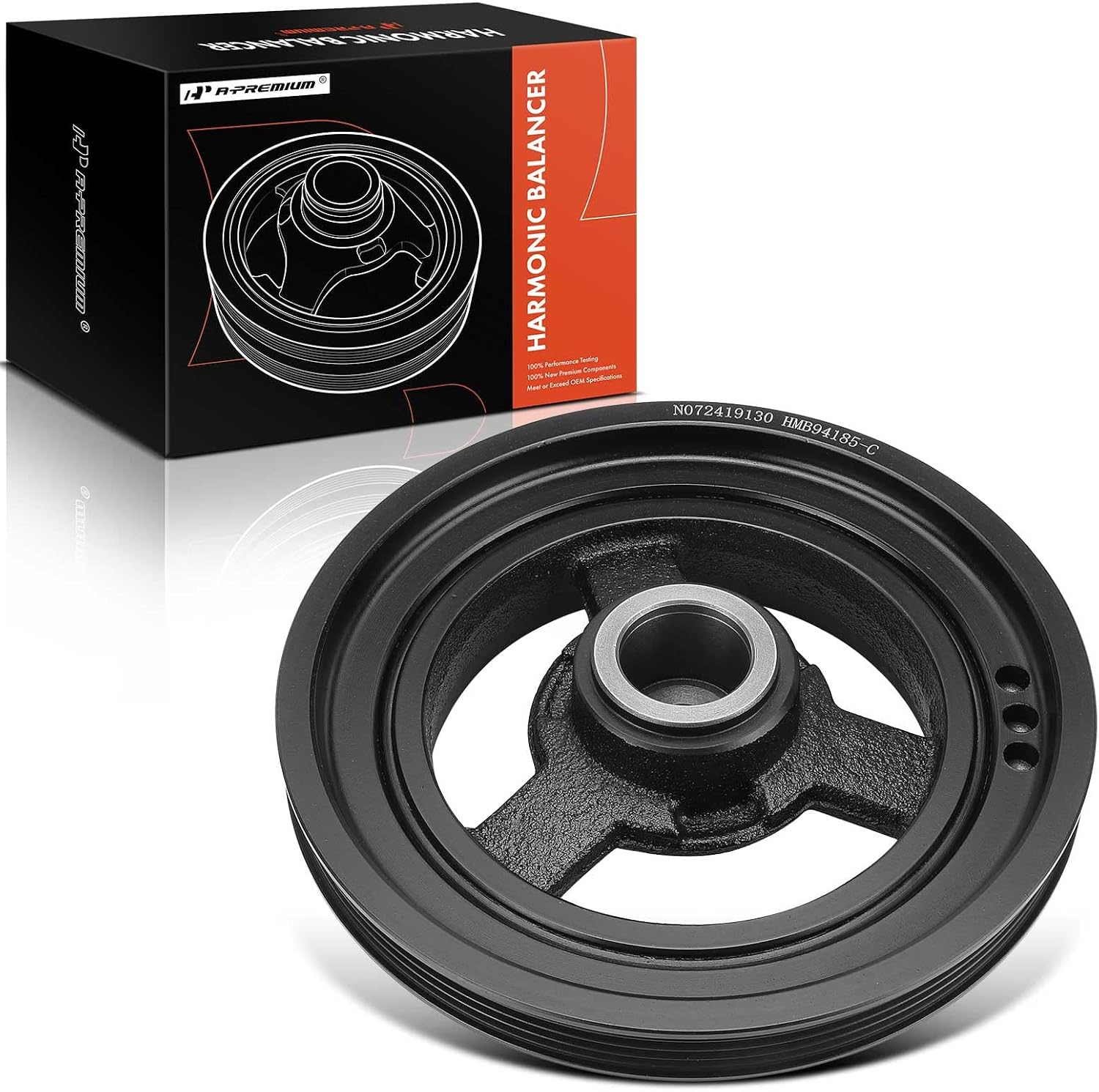 A-Premium Engine Harmonic Balancer Crankshaft Pulley Compatible with Chrysler PT Cruiser 2001-2010 & Dodge Neon 2000-2005 & Plymouth Neon 2000-2001, 2.0L 2.4L