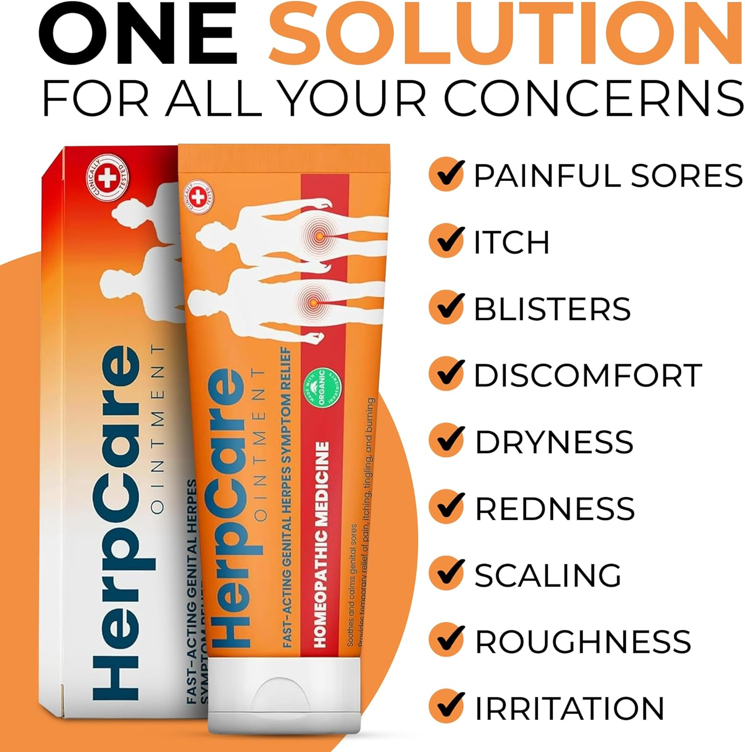 Herpes Genital Treatment | Herpcare Fast Acting Ointment | Can be Used on Cold Sore | Homeopathic Medicine | Soothes Itching, Tingling & Burning | Relief from The Symptoms of Genital Sore - Image 5