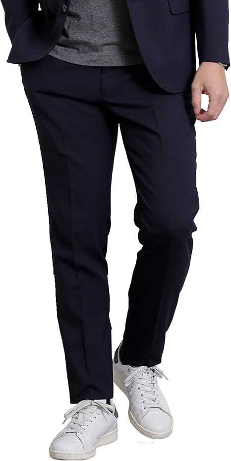 Amazon ナノユニバース ナノセンサー Home Cleaning 織柄 パンツ メンズ 50 パターン2 ロングパンツ 通販