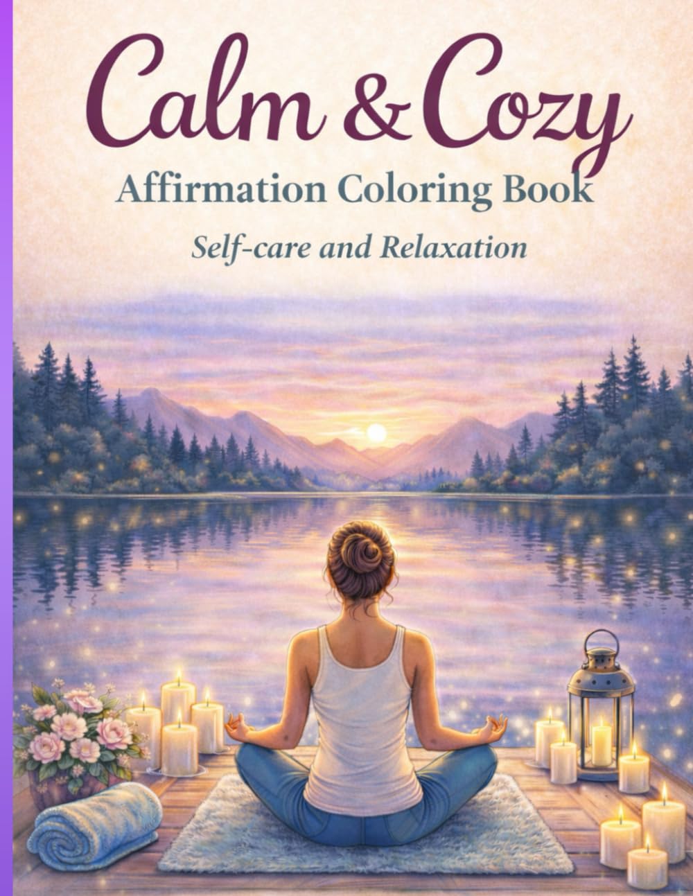 Calm & Cozy Affirmation coloring book: Self-Care And Relaxation