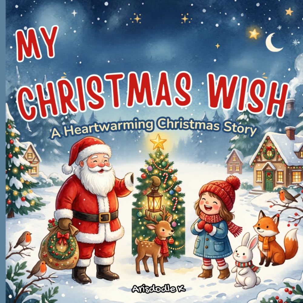 My Christmas Wish: Christmas Stories for Kids: A Heartwarming Santa Bedtime Story About Kindness, Sharing, and Holiday Magic for Ages 3–8