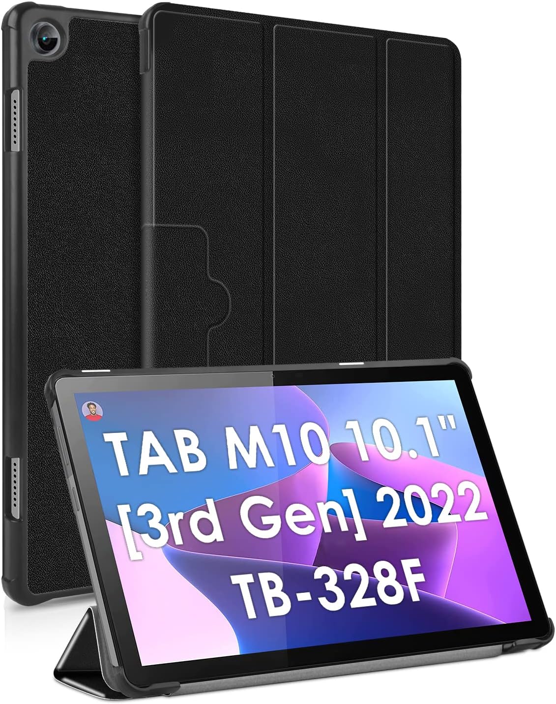 KATUMO Case For Lenovo M10 Tablet 3rd Gen 10.1 inch 2022 (TB328F) Slim Lightweight Smart Cover