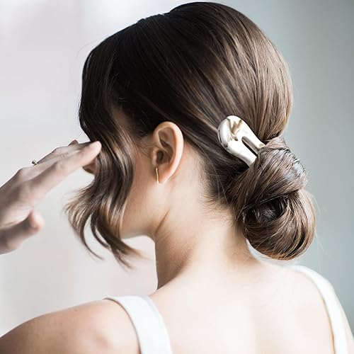 Miniatura 6 de OIIKI Horquillas para el cabello, 2 horquillas para cabello grueso y largo, 2 piezas, horquillas en forma de U para moños, horquillas francesas