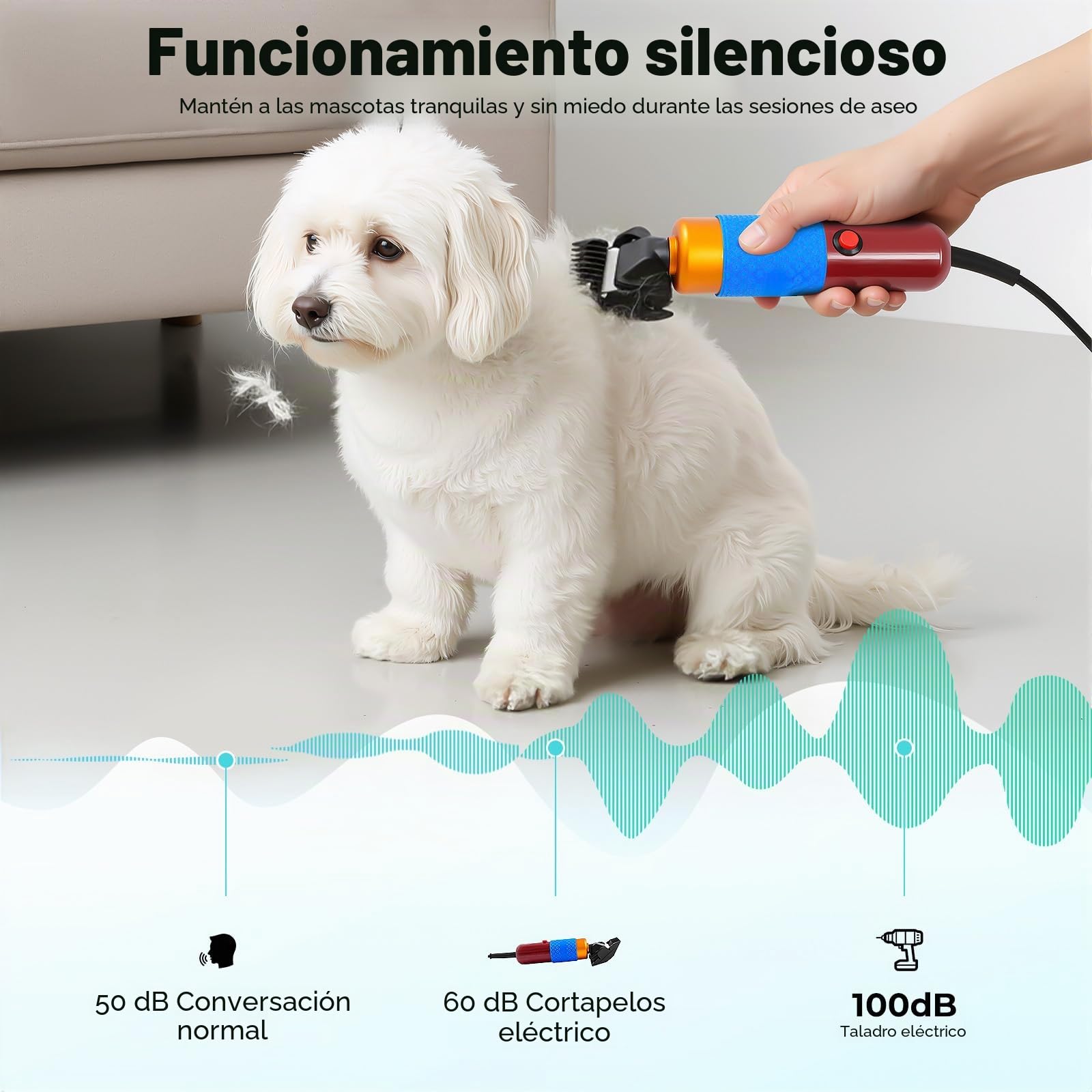 Cortapelos eléctrico de ovejas, 200 W, para mascotas, para perros