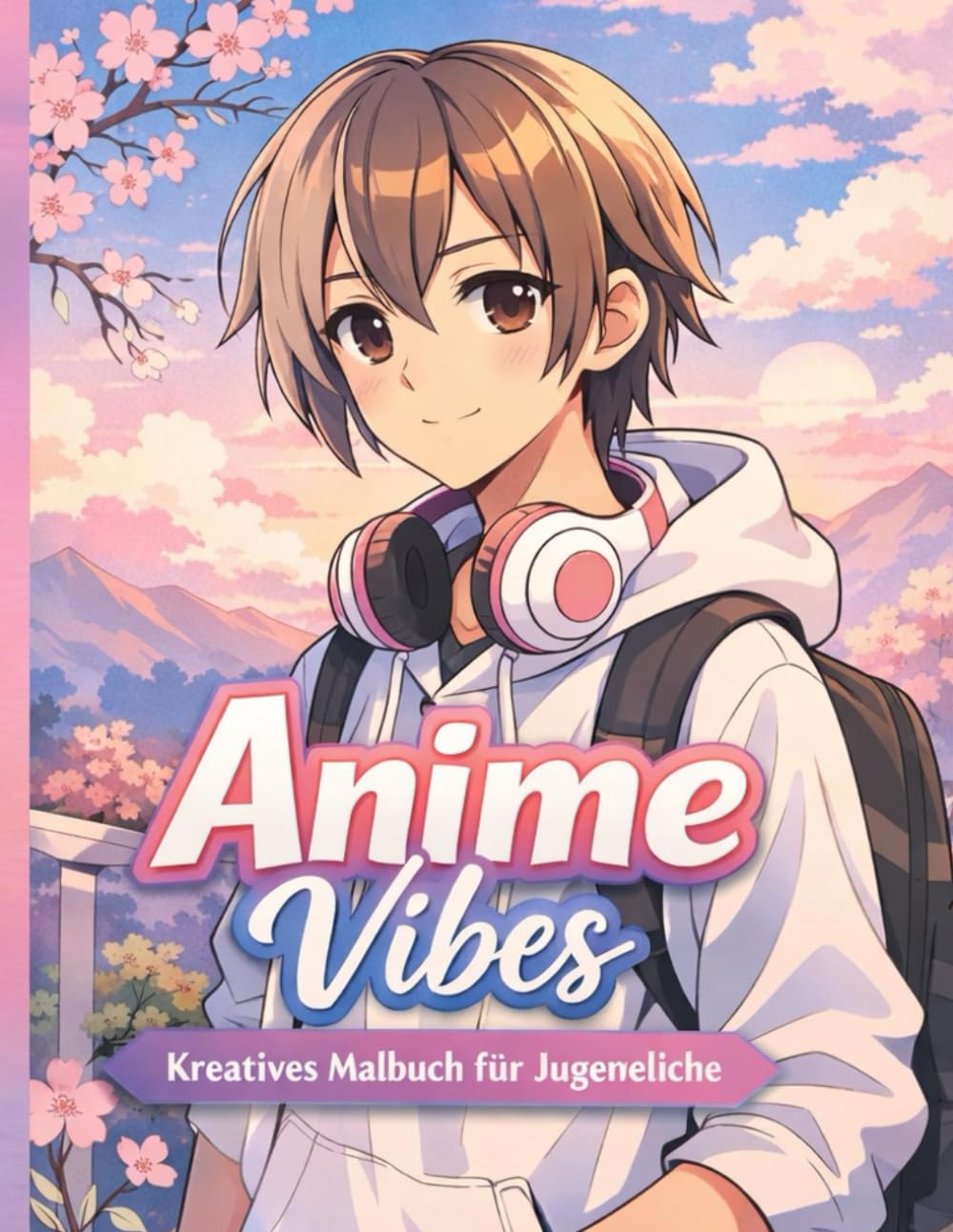 Nuri Anime Vibes – Kreatives Malbuch für Jugendliche ab 12: Moderne Anime-inspirierte Motive zum Entspannen & Ausmalen