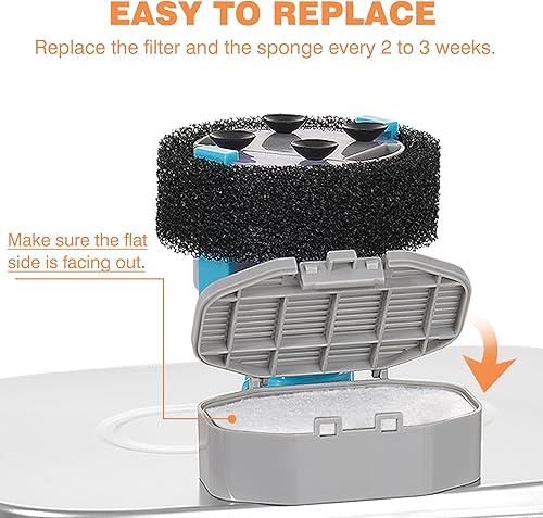 Miniatura 14 de Cat Water Fountain Stainless Steel: 108oz/3.2L Automatic Pet Water Fountain - Dog Water Dispenser with Water Level Window - for Cats Inside with 8