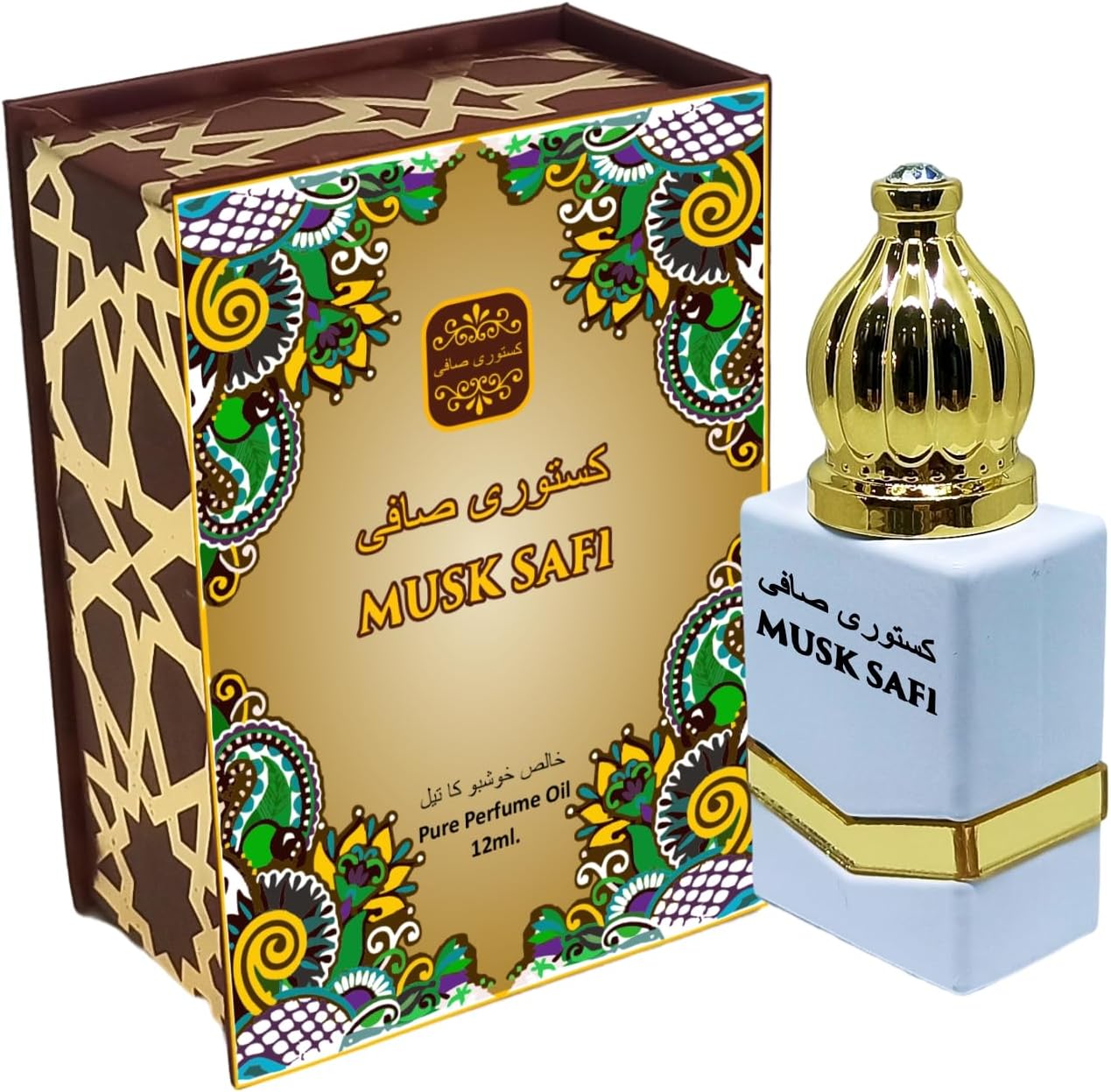 INDRA SUGANDH BHANDAR Attar For Men|Women Musk Safi 12ml Rollon Box Ittar Original Men itra/itar Perfume Oil 24 Hours Long Lasting Fragrance Pack