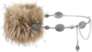 Faux Fur Belt for Women - Vintage Western Cowgirl Waist Belts