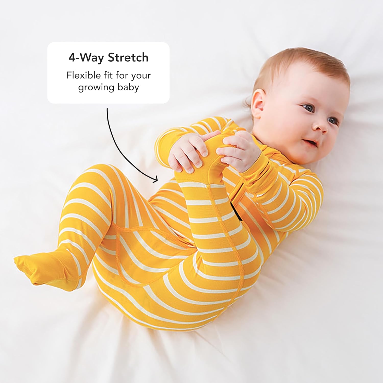 Baby Footie Pajamas, Viscose from Bamboo, Preemie & Newborn Sleepers, 2-Way Zipper PJs for Boys & Girls, 0–24 Months - Image 5