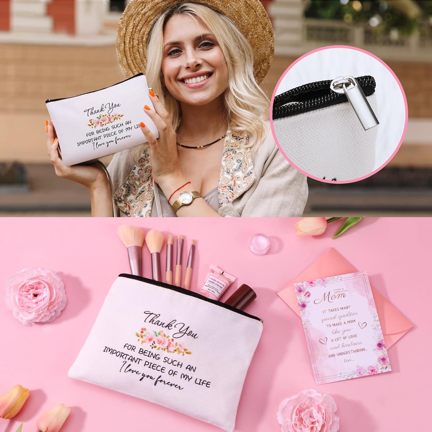 BaiCai Valentine's Day Gifts for Mom from Daughter Son - Birthday Gift Ideas for Mother in Law, Mama, Stepmom, Best Mom Ever Gift Basket, Personalized Mothers Day Gifts for Mom Presents Box w/Tumbler - Image 4