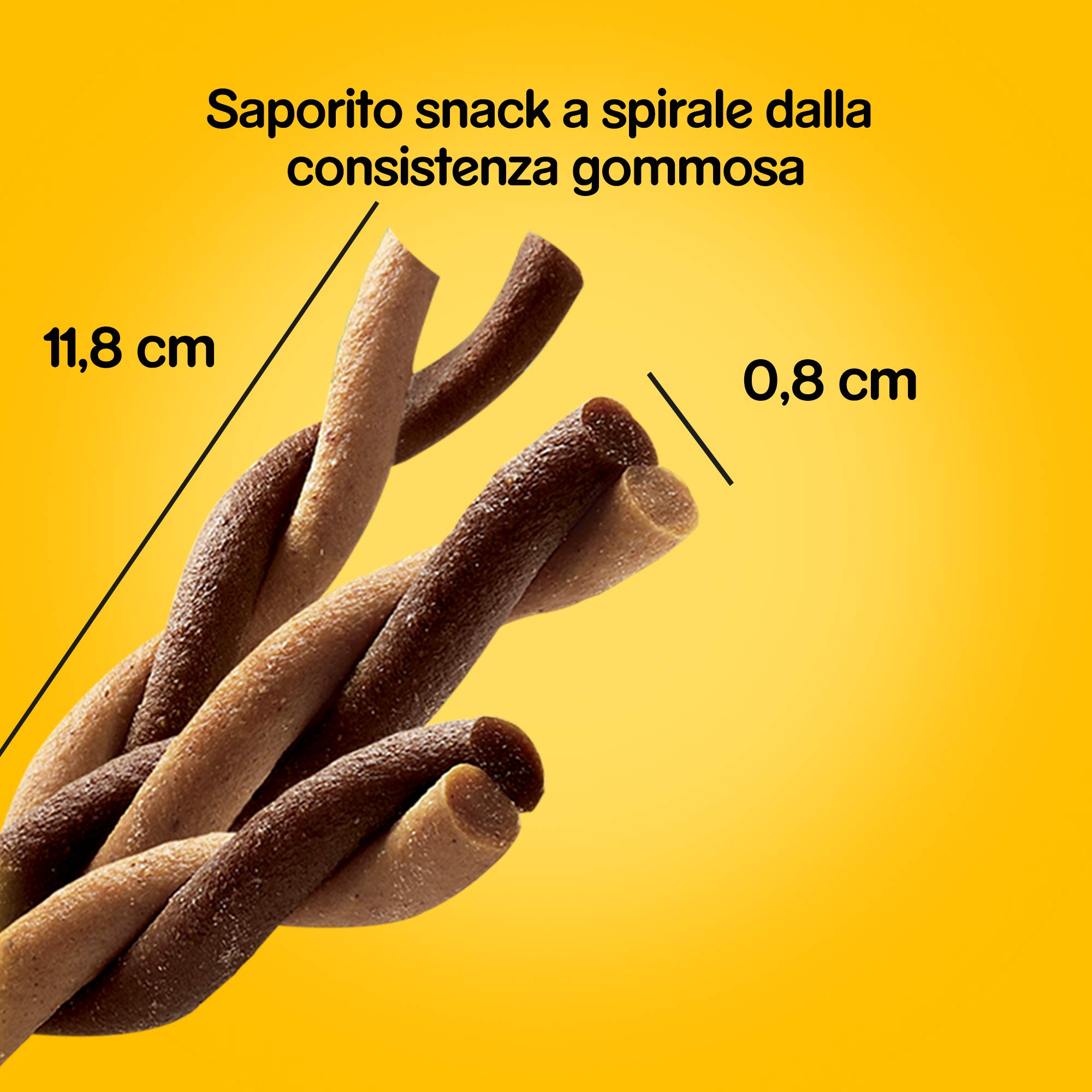 Pedigree Rodeo Ropper, Snack per Cani al gusto Manzo, 20 Confezioni x 4 stick da 70 g l’una, 80 stick in totale & Dentastix Snack per la Igiene Orale, 180g 105 Pezzi - 15 Confezioni da 7 pezzi