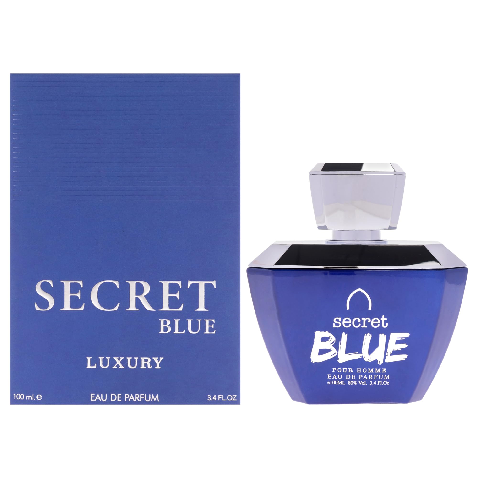 Khalis Luxury Collection - Secret Blue By For Men - 3.4 Oz Edp Spray