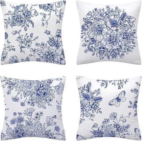 Amazon Co Jp Misitu クッションカバー 45x45cm 北欧 おしゃれ 座布団カバー 装飾枕カバー 枕カバー 白 ホワイト 4枚セット ホーム キッチン