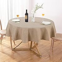 Vista 10 de AUSSPVOCT 2 manteles de lino texturizado para mesa rectangular, 52 x 70 pulgadas, mantel rectangular impermeable, lavable, tela para mesa